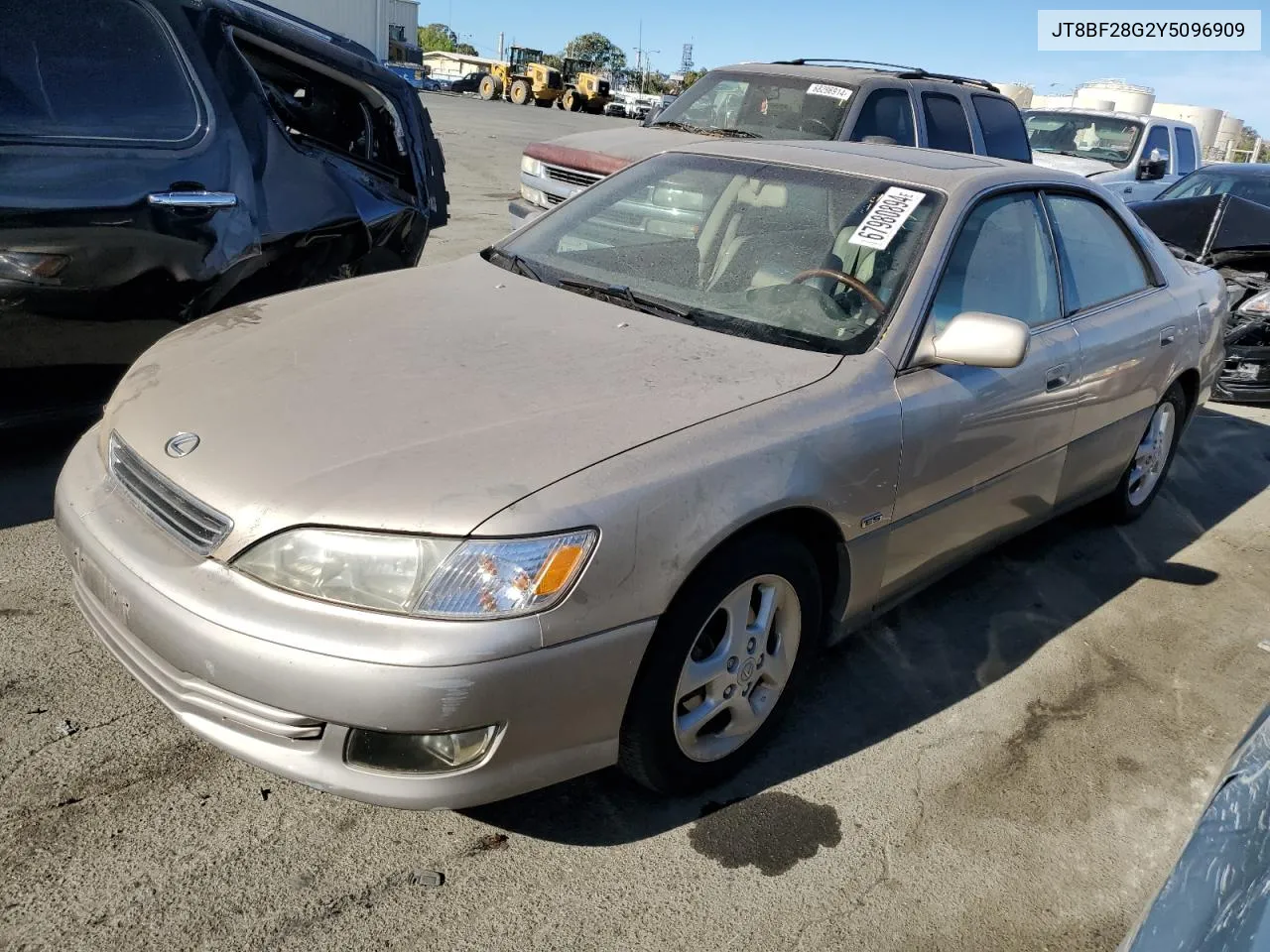 2000 Lexus Es 300 VIN: JT8BF28G2Y5096909 Lot: 67980894