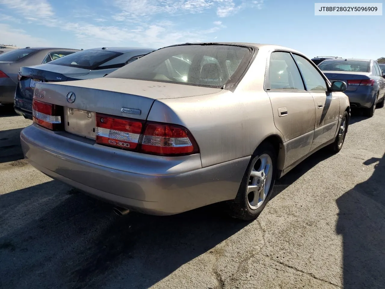 2000 Lexus Es 300 VIN: JT8BF28G2Y5096909 Lot: 67980894