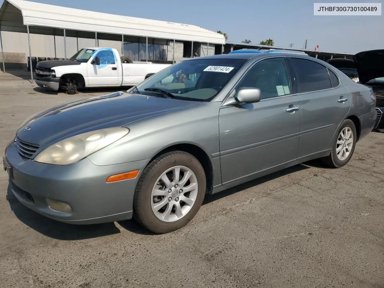 2003 Lexus Es 300 VIN: JTHBF30G730100489 Lot: 62901424