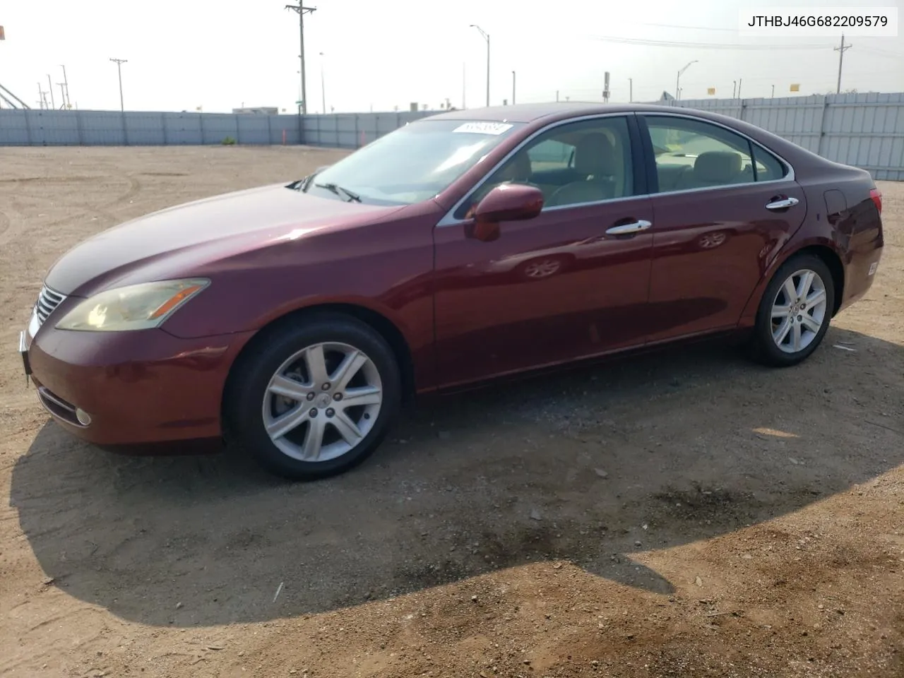 2008 Lexus Es 350 VIN: JTHBJ46G682209579 Lot: 63345884