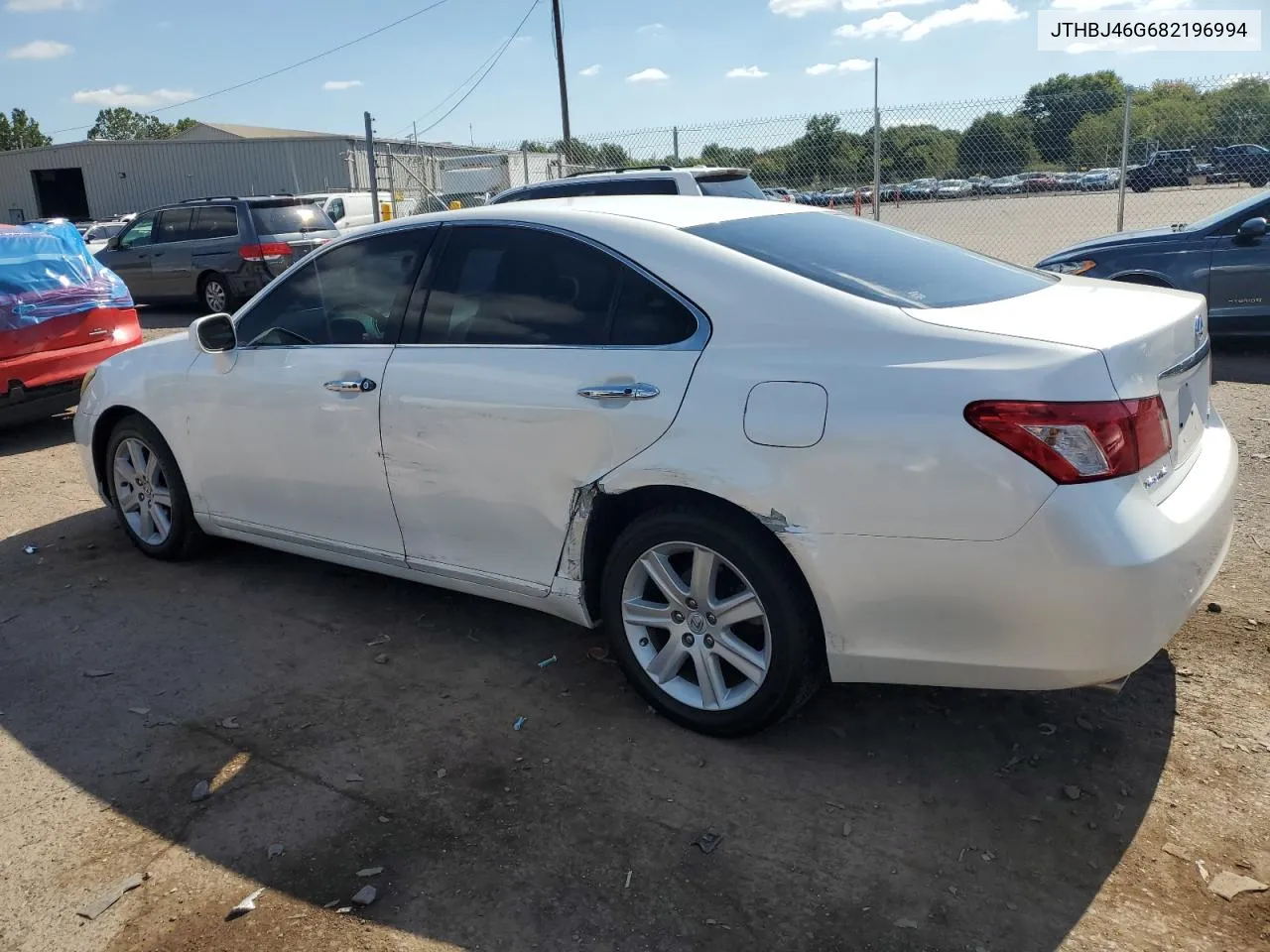 2008 Lexus Es 350 VIN: JTHBJ46G682196994 Lot: 70773694