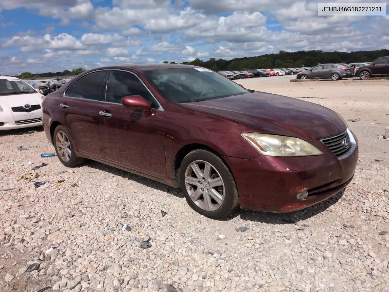 2008 Lexus Es 350 VIN: JTHBJ46G182271231 Lot: 71719954