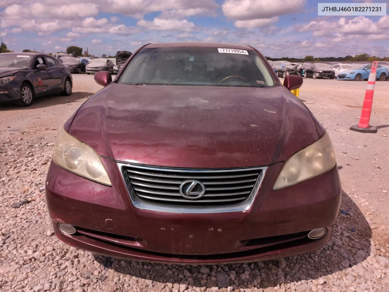 2008 Lexus Es 350 VIN: JTHBJ46G182271231 Lot: 71719954