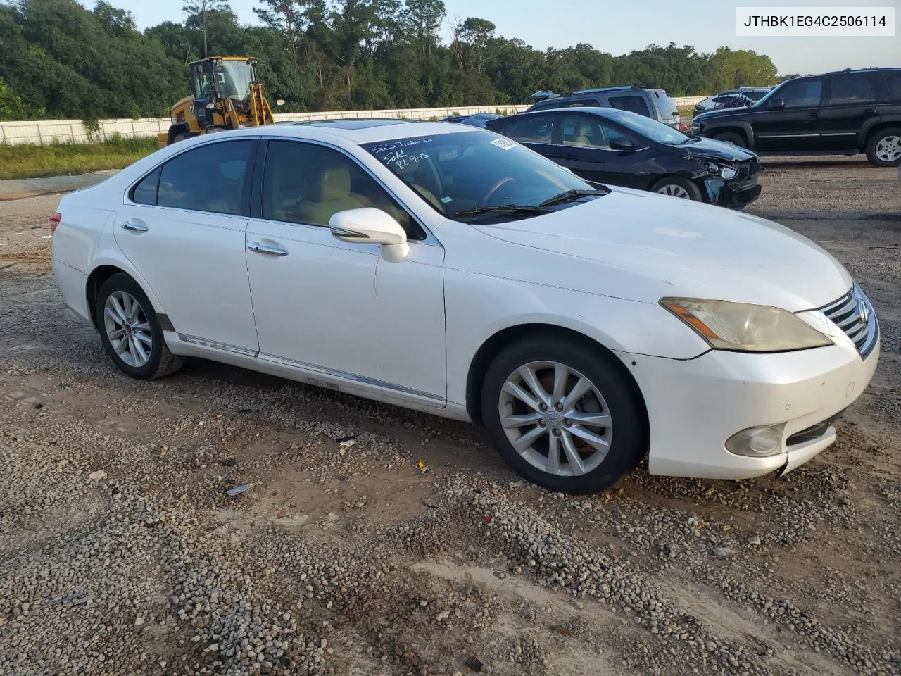 2012 Lexus Es 350 VIN: JTHBK1EG4C2506114 Lot: 71895394