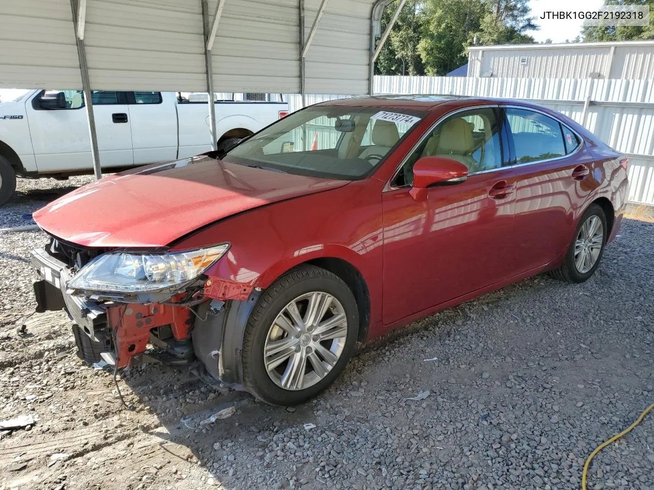 2015 Lexus Es 350 VIN: JTHBK1GG2F2192318 Lot: 71273774