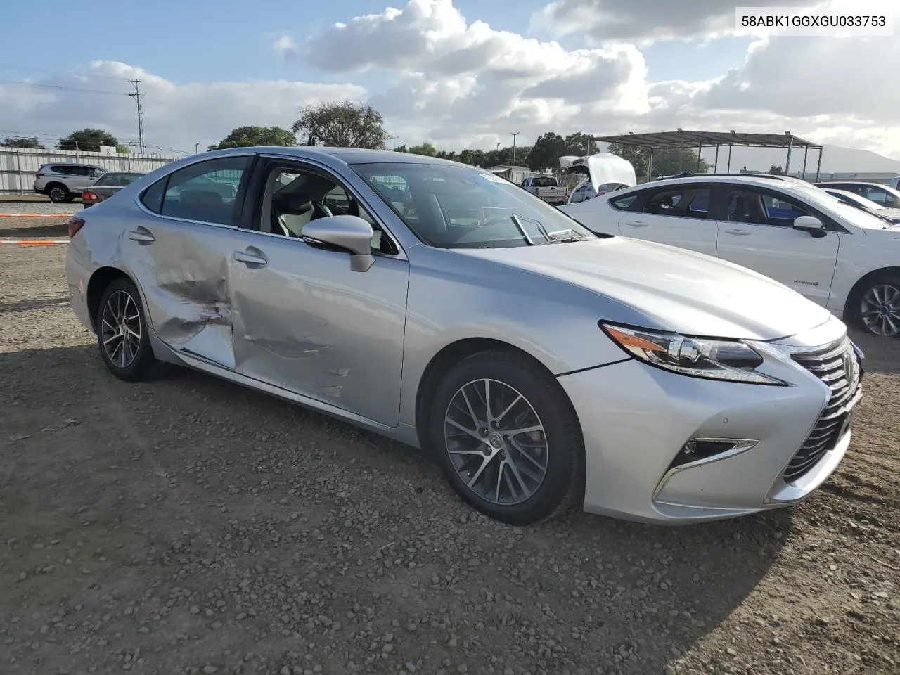 2016 Lexus Es 350 VIN: 58ABK1GGXGU033753 Lot: 72026434