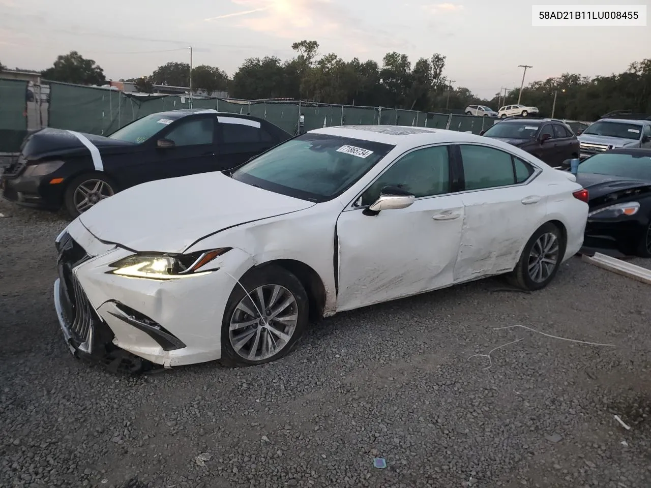 2020 Lexus Es 300H VIN: 58AD21B11LU008455 Lot: 71865734