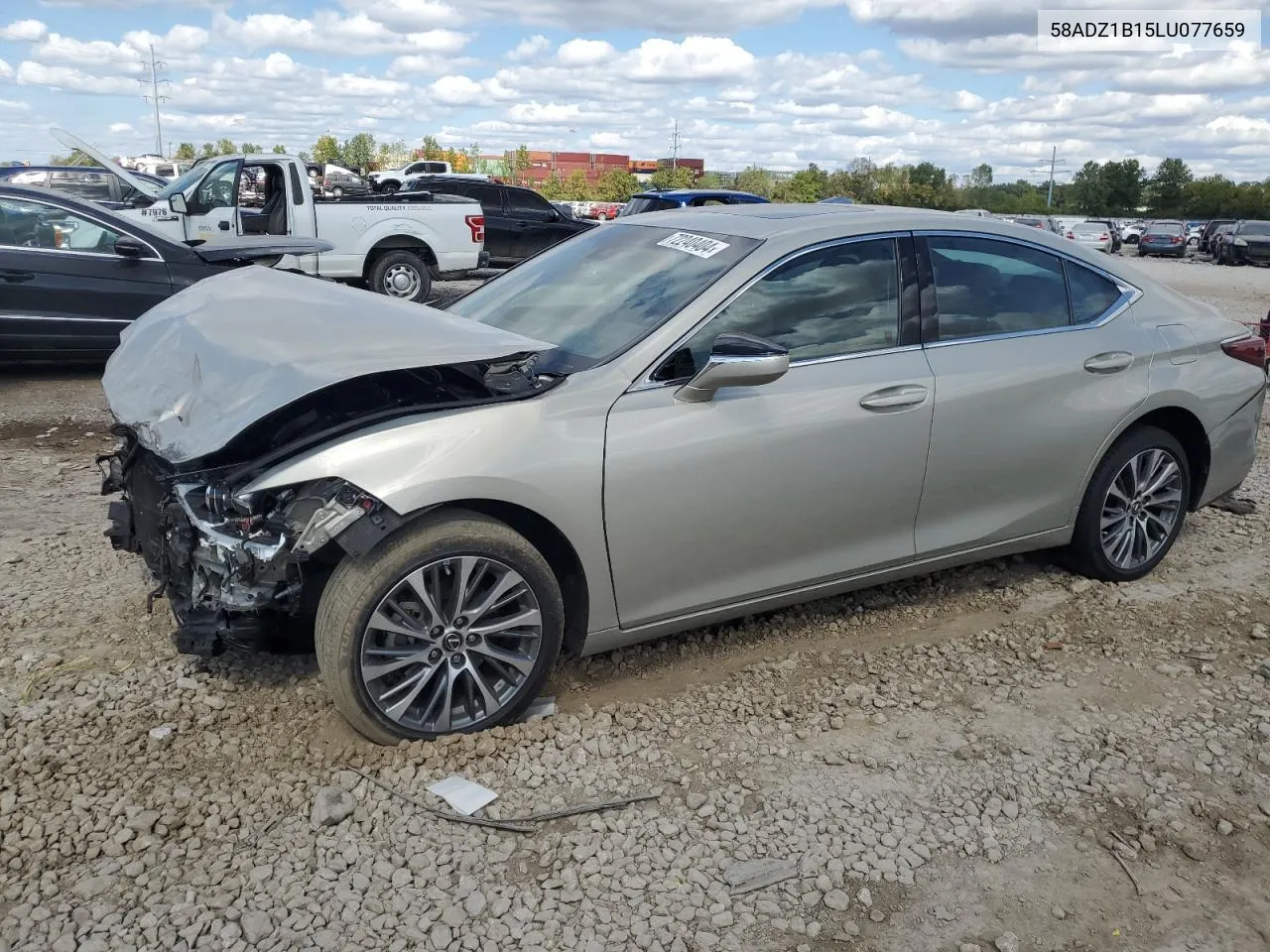 2020 Lexus Es 350 VIN: 58ADZ1B15LU077659 Lot: 72240404