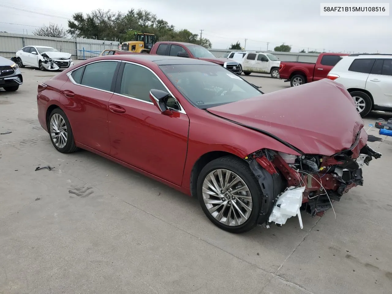 2021 Lexus Es 350 Base VIN: 58AFZ1B15MU108516 Lot: 71786224