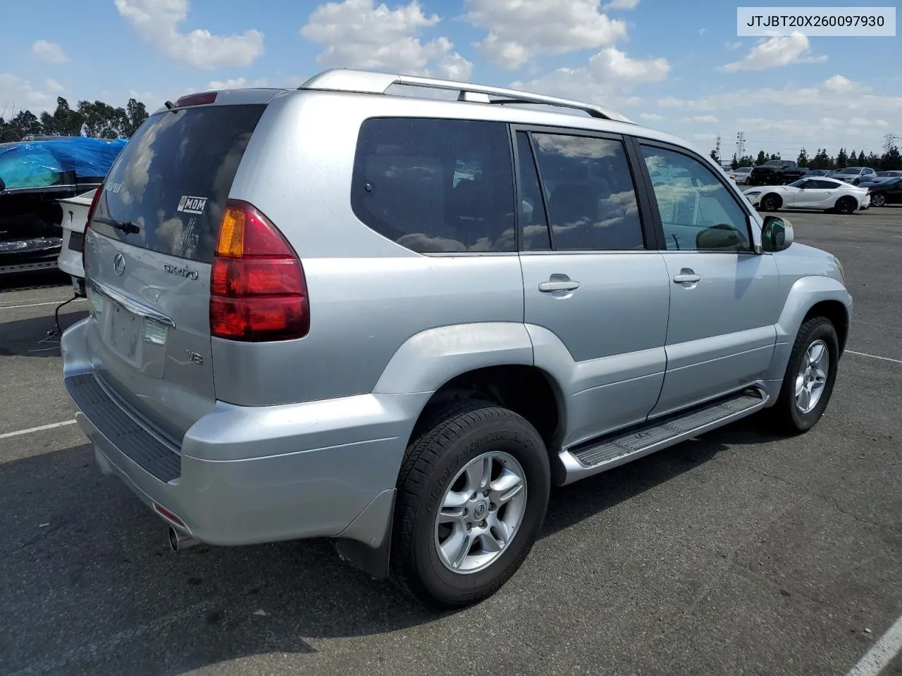 2006 Lexus Gx 470 VIN: JTJBT20X260097930 Lot: 71874014