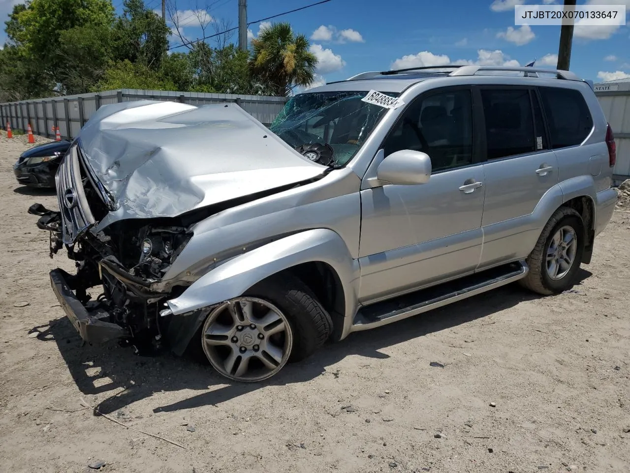 2007 Lexus Gx 470 VIN: JTJBT20X070133647 Lot: 60488834