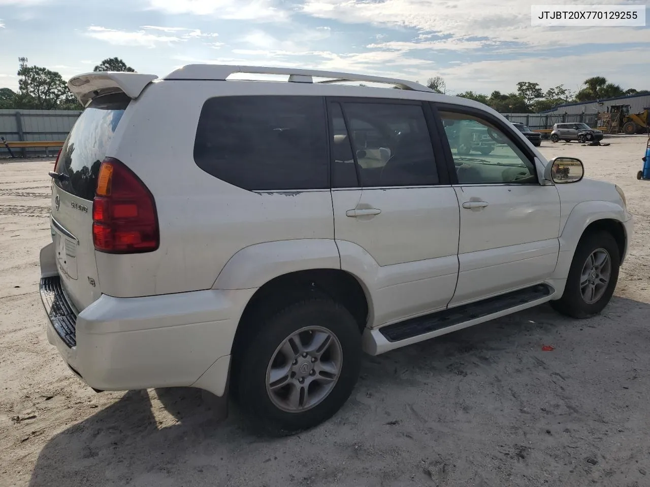 2007 Lexus Gx 470 VIN: JTJBT20X770129255 Lot: 71469714