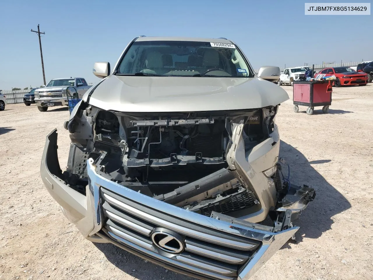 2016 Lexus Gx 460 VIN: JTJBM7FX8G5134629 Lot: 70508294