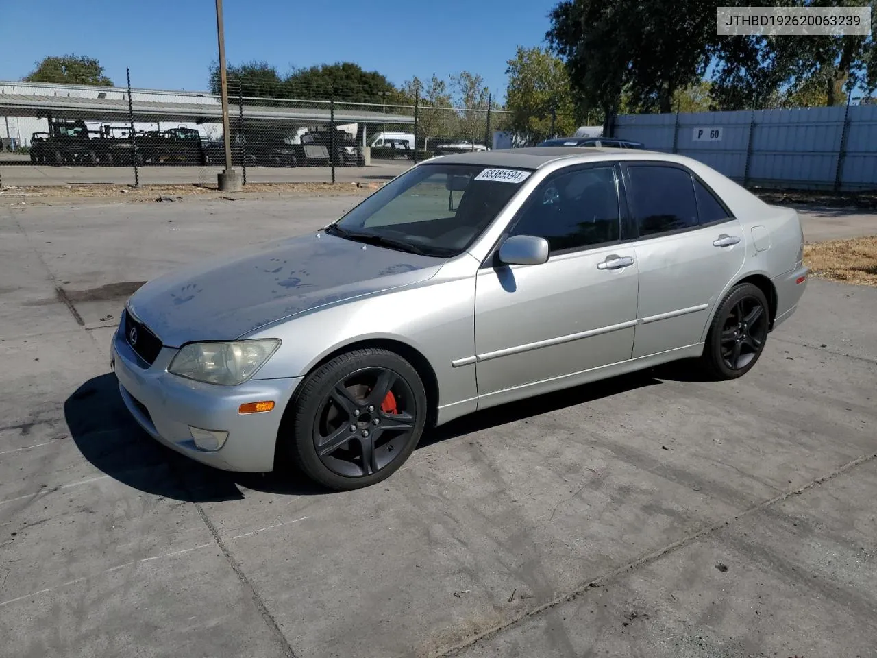 JTHBD192620063239 2002 Lexus Is 300