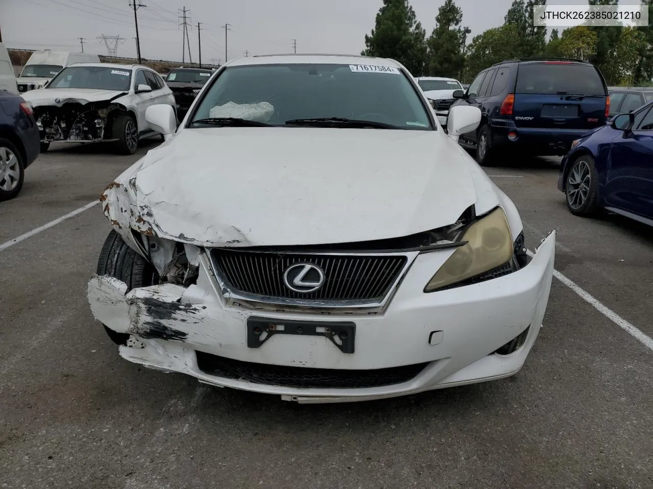 2008 Lexus Is 250 VIN: JTHCK262385021210 Lot: 71617584