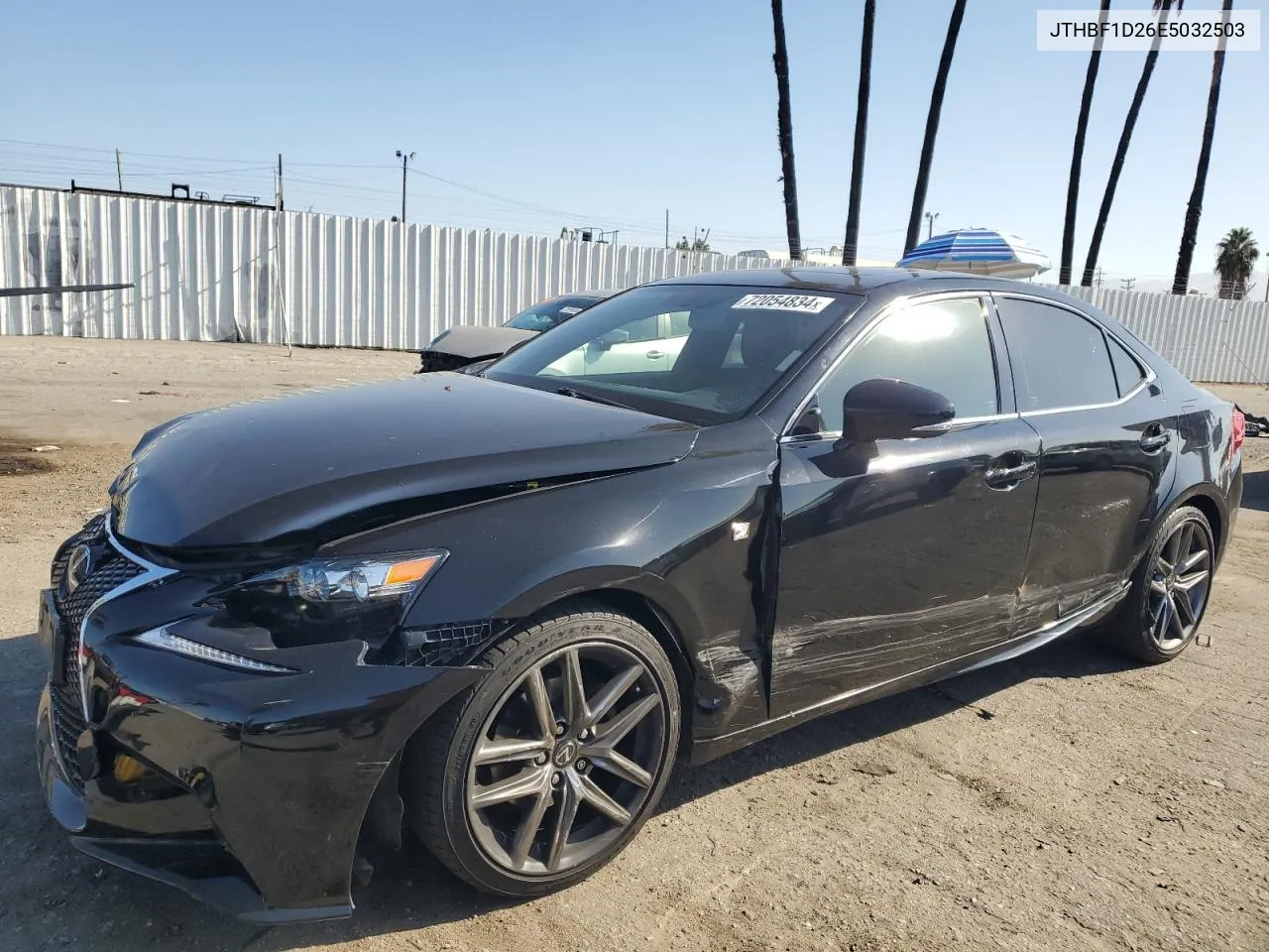 2014 Lexus Is 250 VIN: JTHBF1D26E5032503 Lot: 72054834