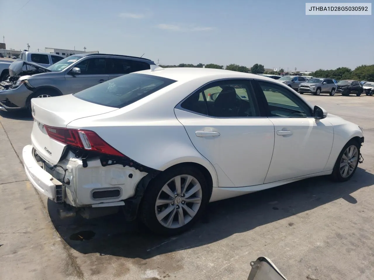 2016 Lexus Is 200T VIN: JTHBA1D28G5030592 Lot: 67448594