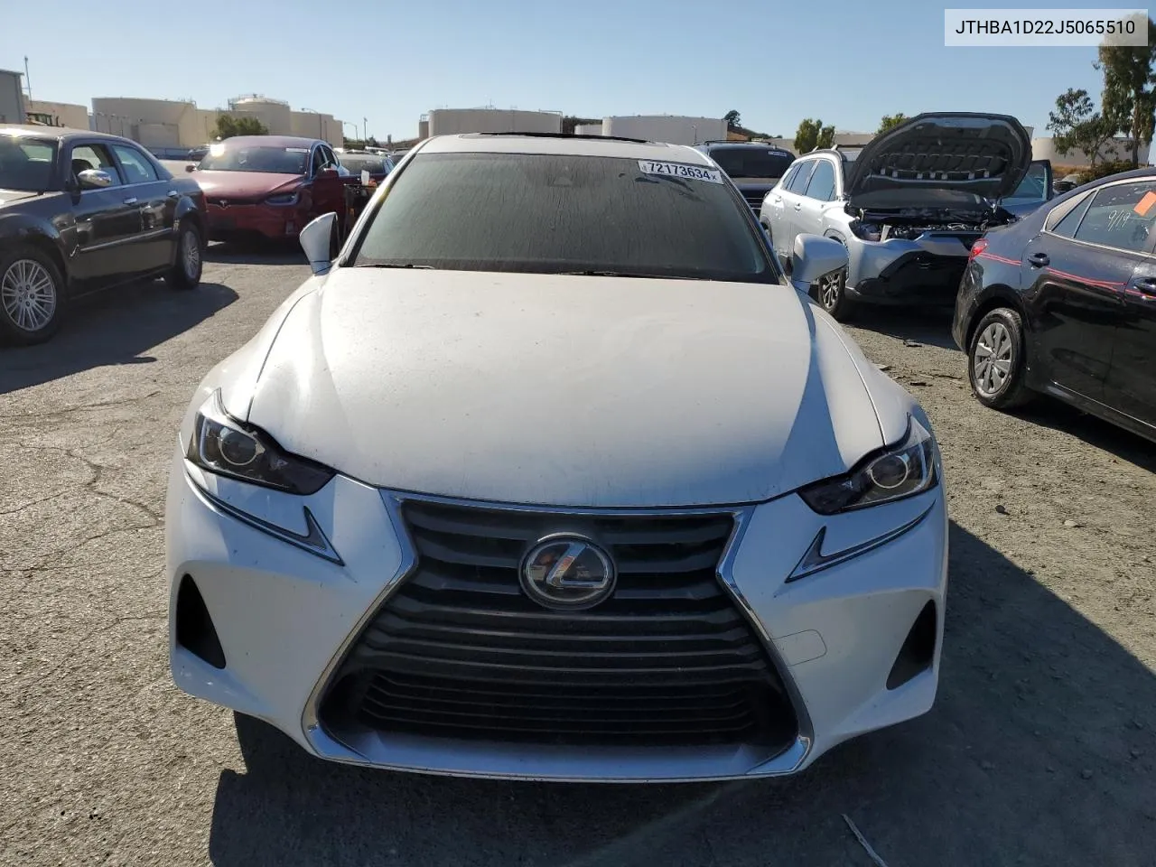 JTHBA1D22J5065510 2018 Lexus Is 300