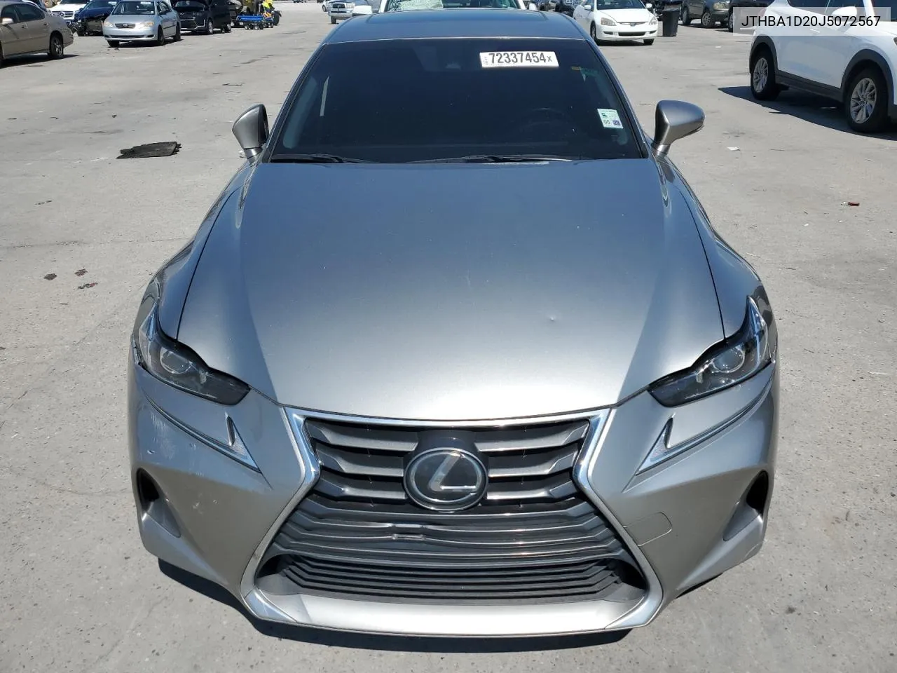 2018 Lexus Is 300 VIN: JTHBA1D20J5072567 Lot: 72337454