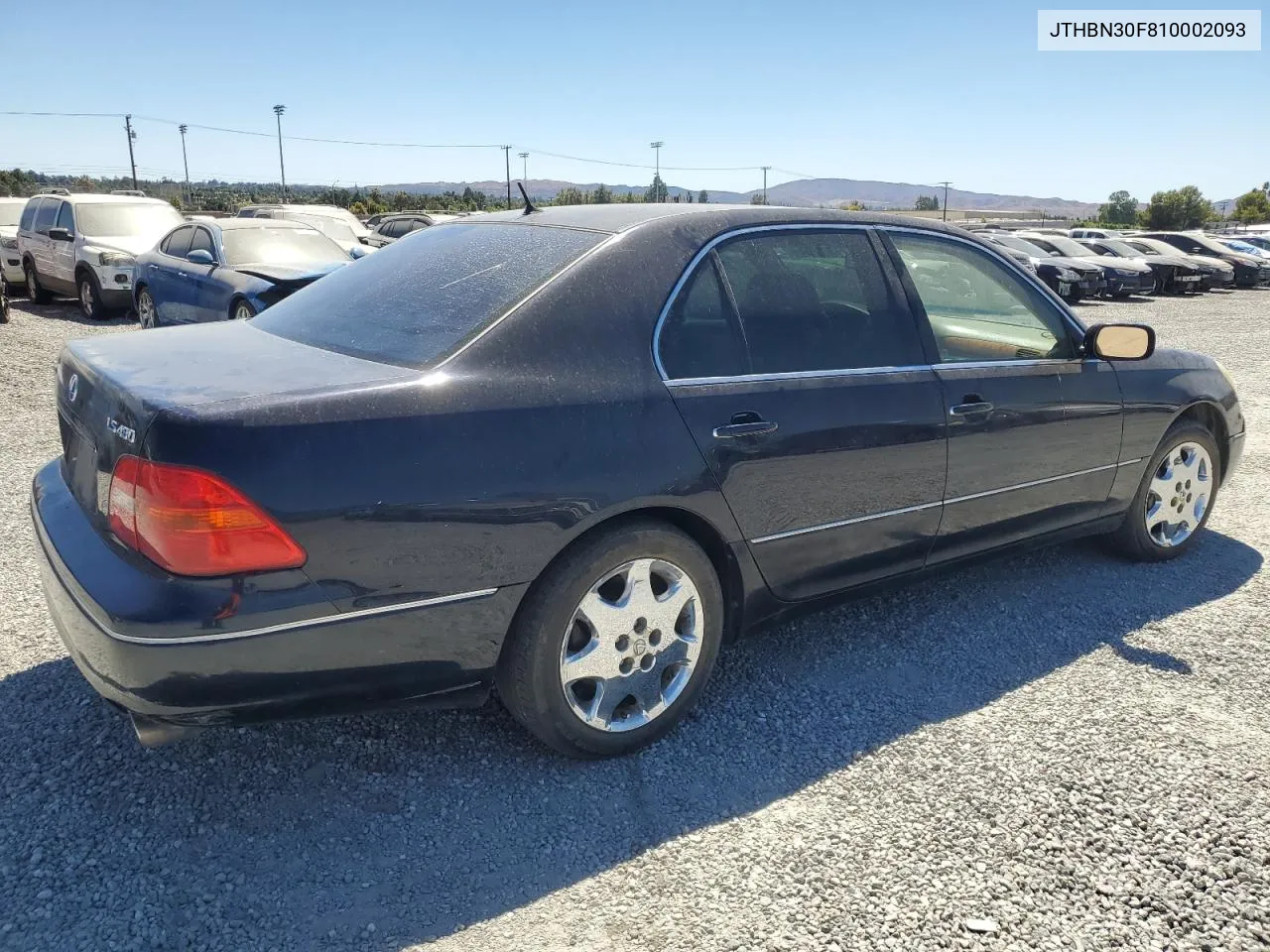 2001 Lexus Ls 430 VIN: JTHBN30F810002093 Lot: 67733564