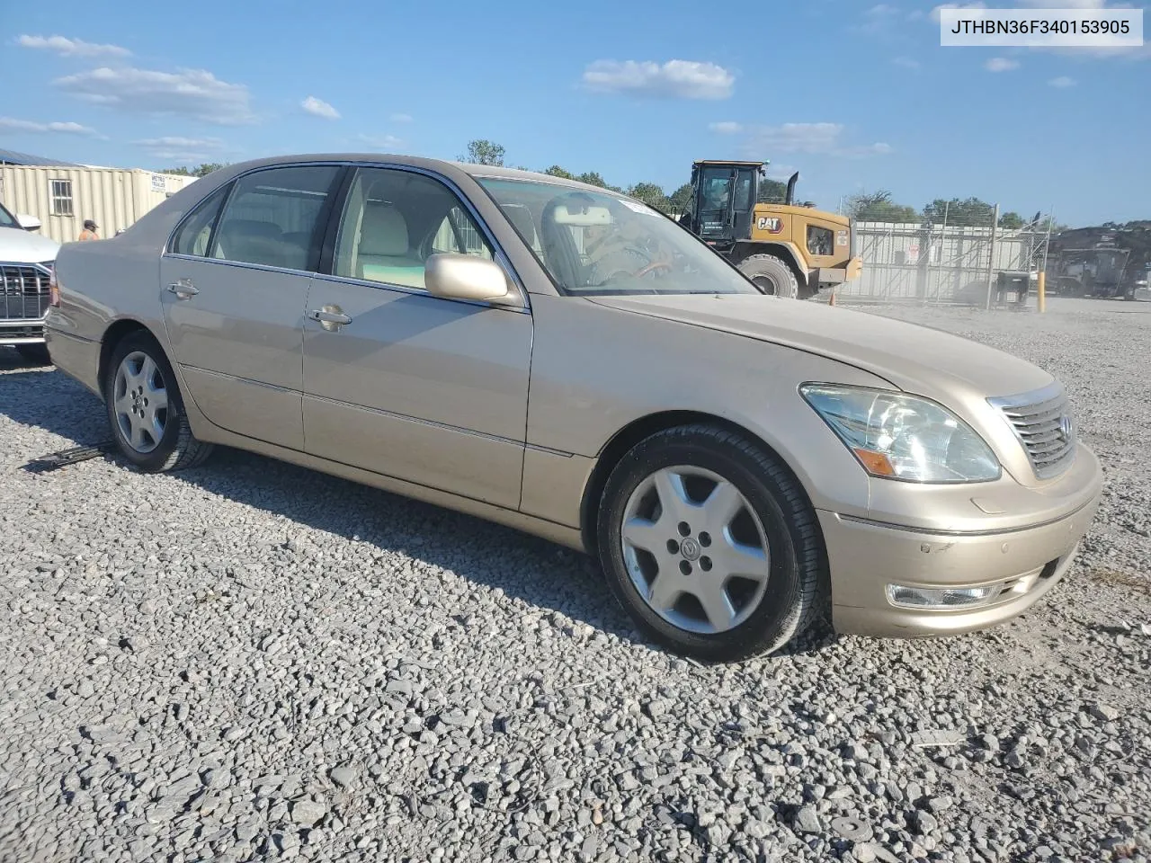 2004 Lexus Ls 430 VIN: JTHBN36F340153905 Lot: 71812384