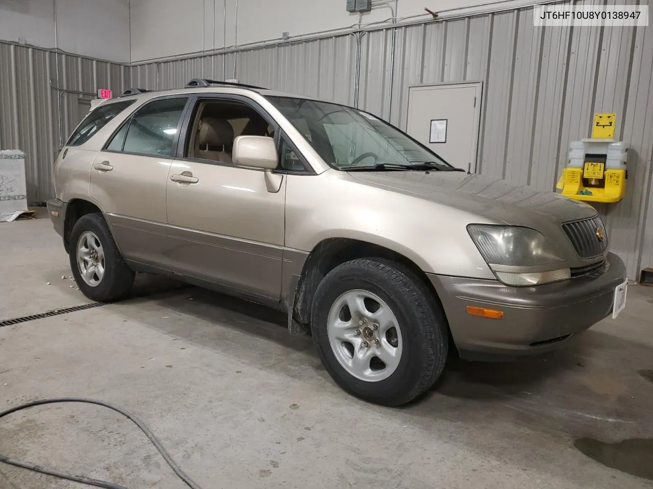 2000 Lexus Rx 300 VIN: JT6HF10U8Y0138947 Lot: 68921514