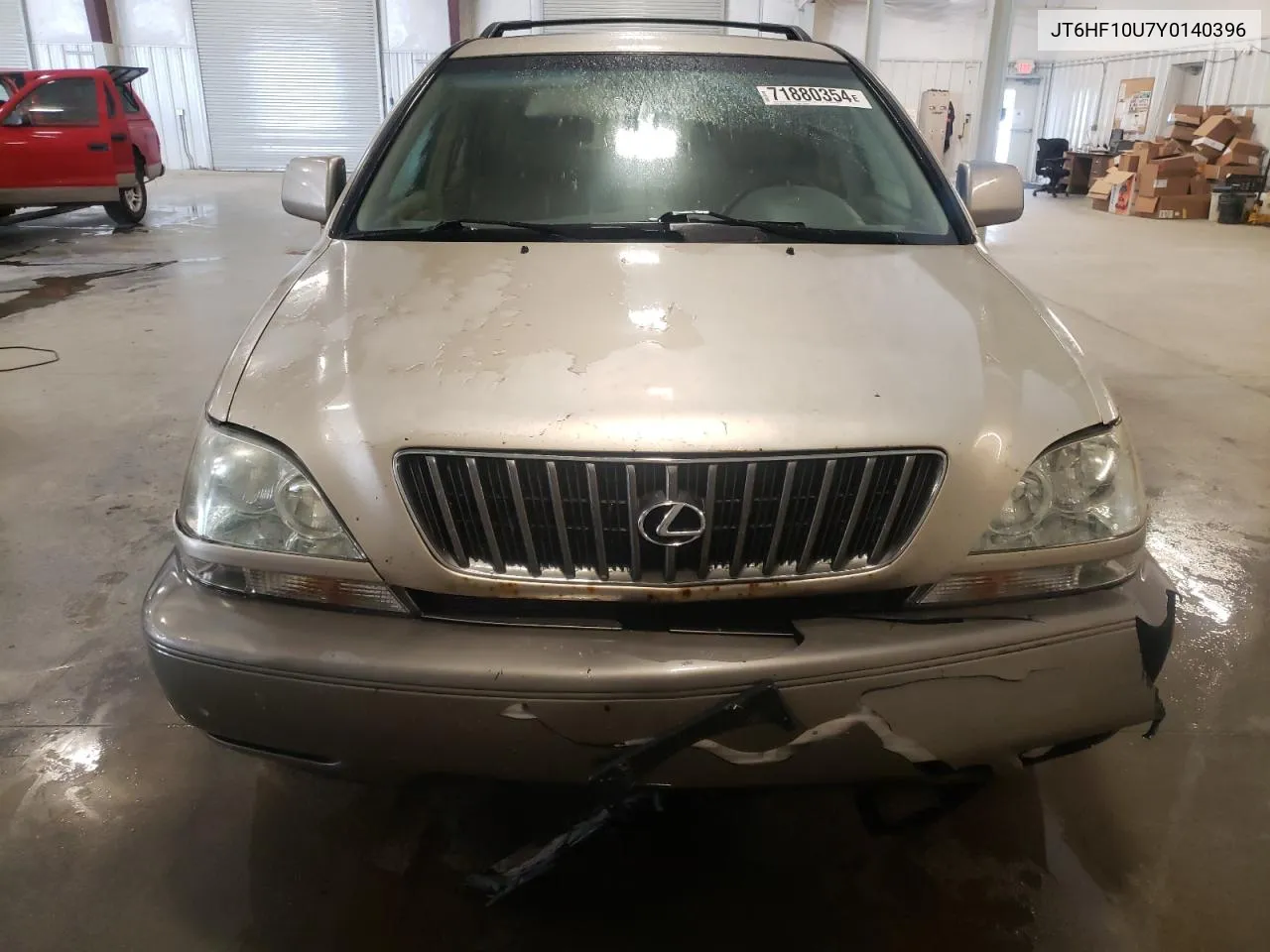 2000 Lexus Rx 300 VIN: JT6HF10U7Y0140396 Lot: 71880354