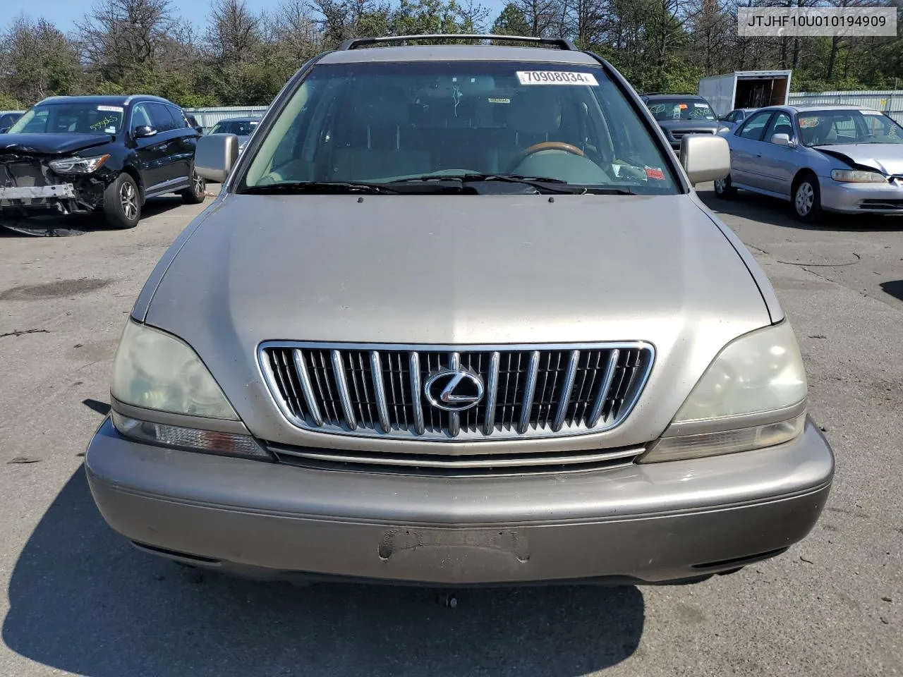 2001 Lexus Rx 300 VIN: JTJHF10U010194909 Lot: 70908034