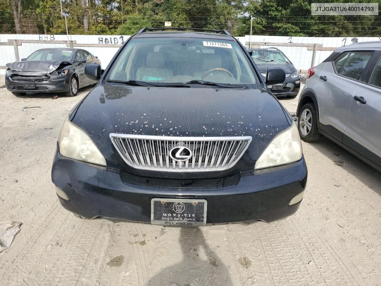 2004 Lexus Rx 330 VIN: JTJGA31U640014793 Lot: 71271304