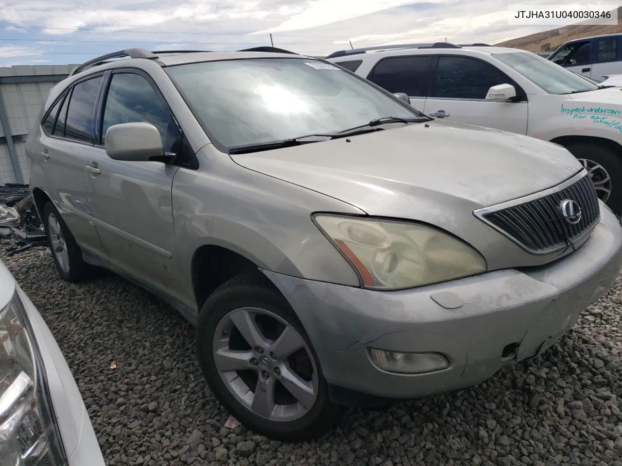 2004 Lexus Rx 330 VIN: JTJHA31U040030346 Lot: 72208784