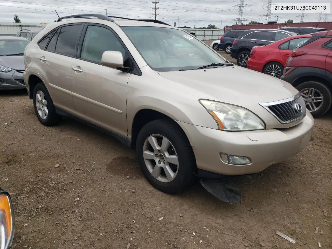 2008 Lexus Rx 350 VIN: 2T2HK31U78C049113 Lot: 65916904