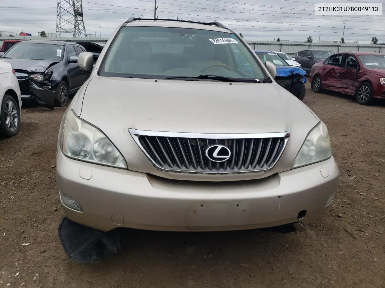 2008 Lexus Rx 350 VIN: 2T2HK31U78C049113 Lot: 65916904