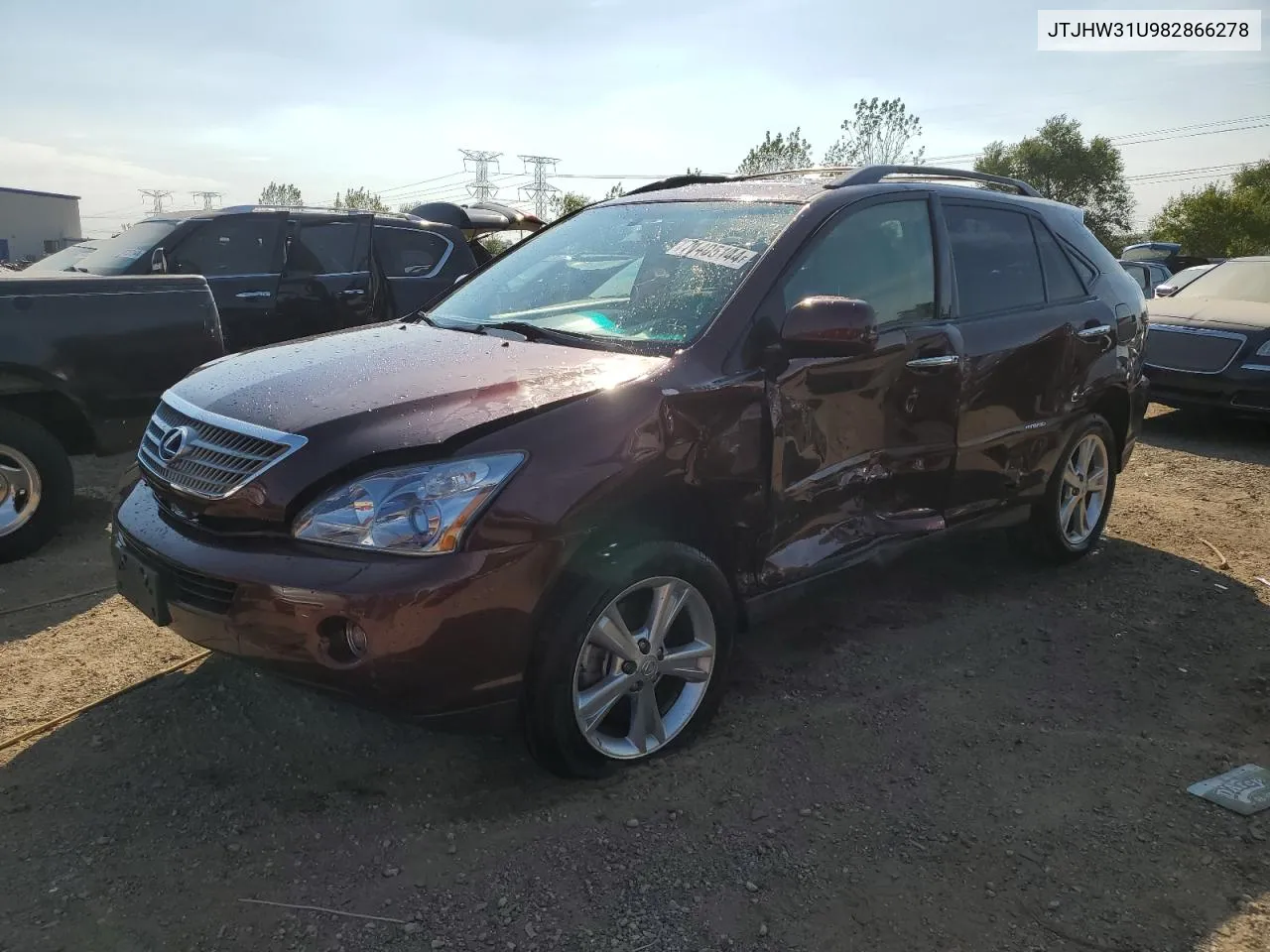 2008 Lexus Rx 400H VIN: JTJHW31U982866278 Lot: 71405144