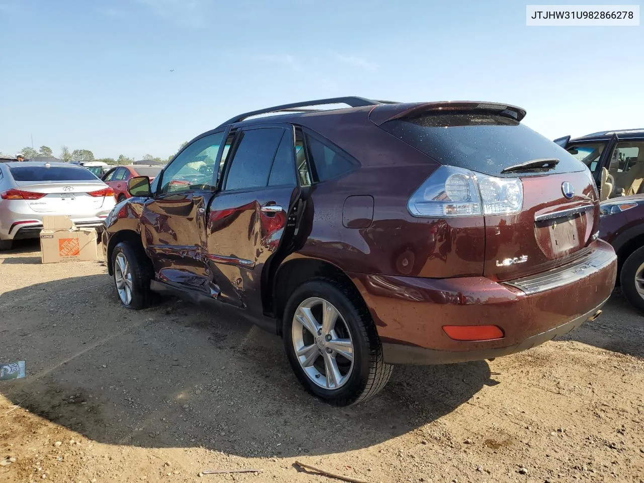 2008 Lexus Rx 400H VIN: JTJHW31U982866278 Lot: 71405144