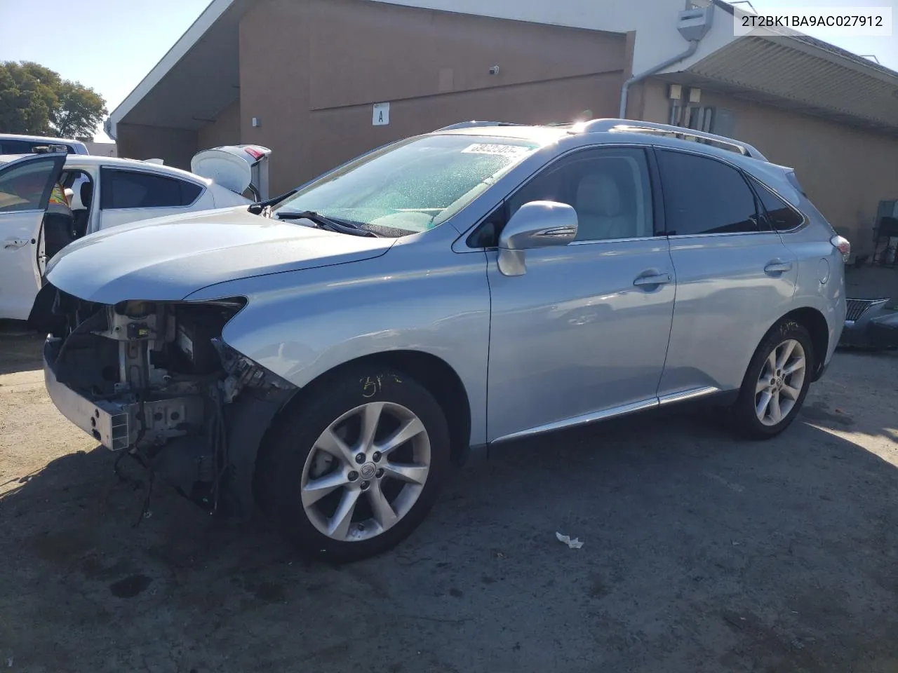 2010 Lexus Rx 350 VIN: 2T2BK1BA9AC027912 Lot: 69325054