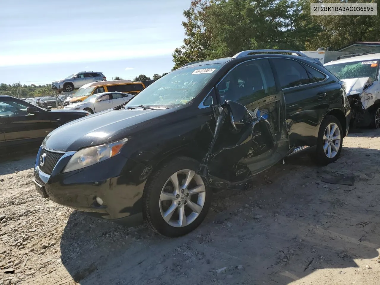 2010 Lexus Rx 350 VIN: 2T2BK1BA3AC036895 Lot: 69422064