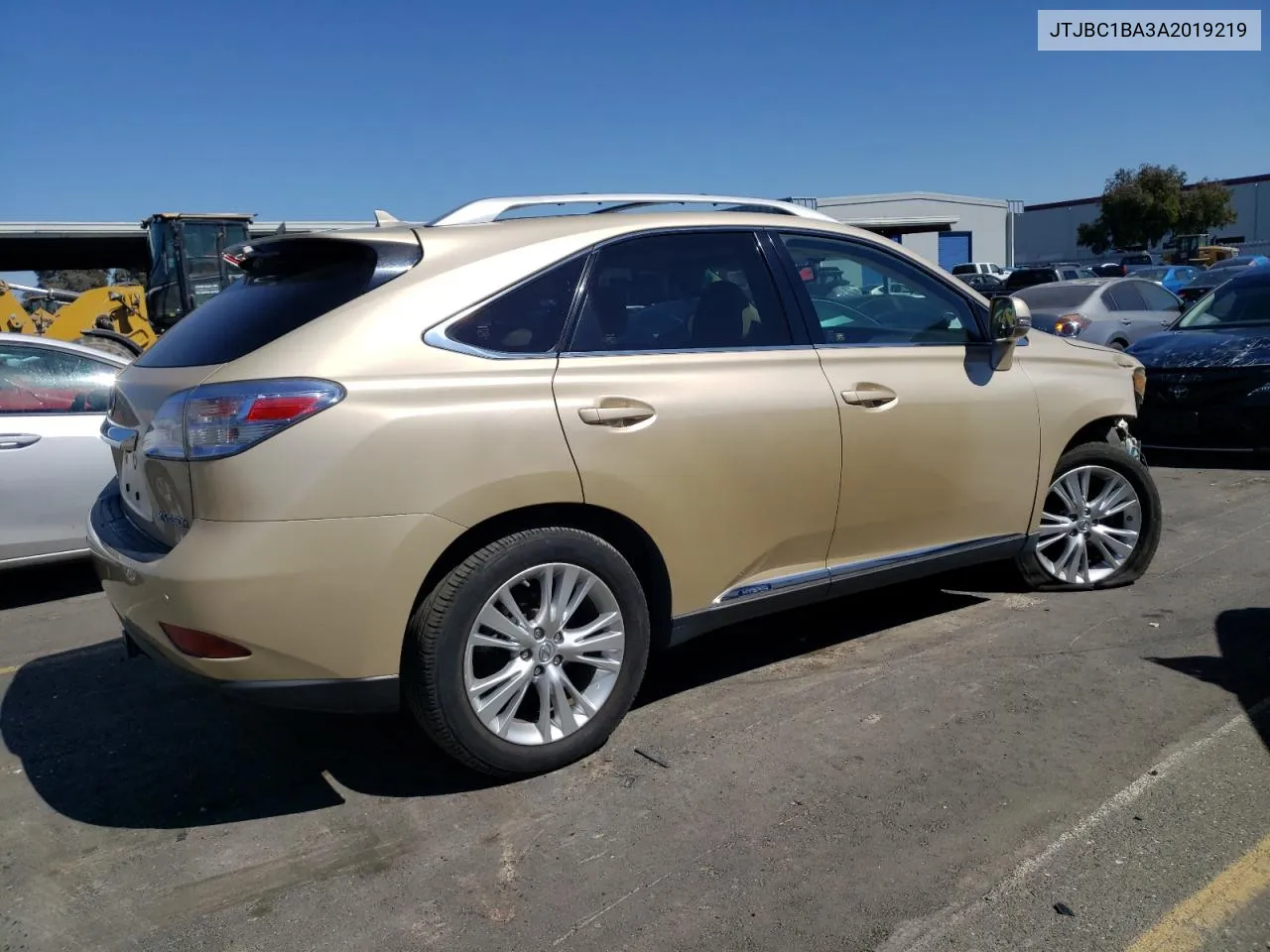 2010 Lexus Rx 450H VIN: JTJBC1BA3A2019219 Lot: 70928554