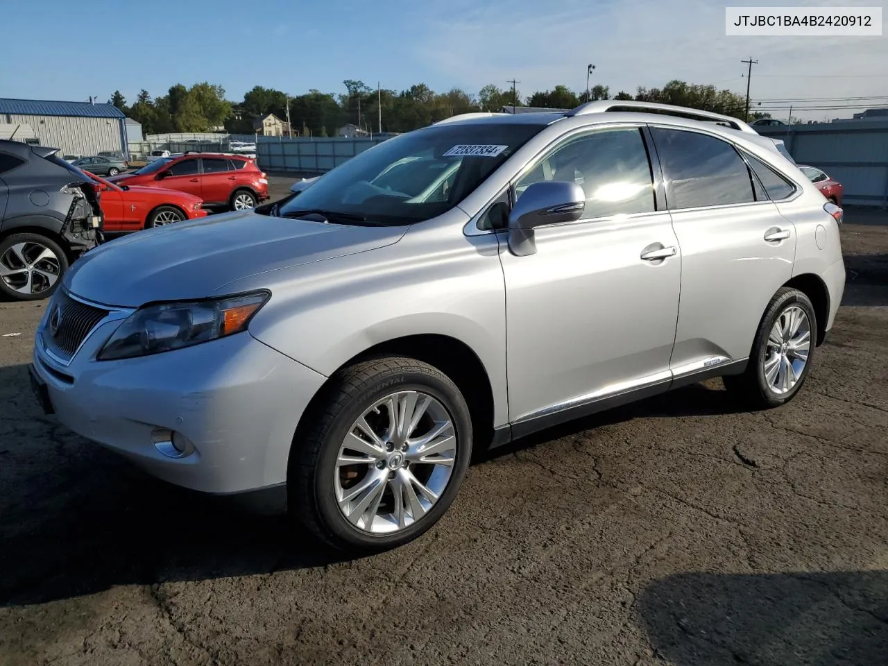 2011 Lexus Rx 450H VIN: JTJBC1BA4B2420912 Lot: 72337334