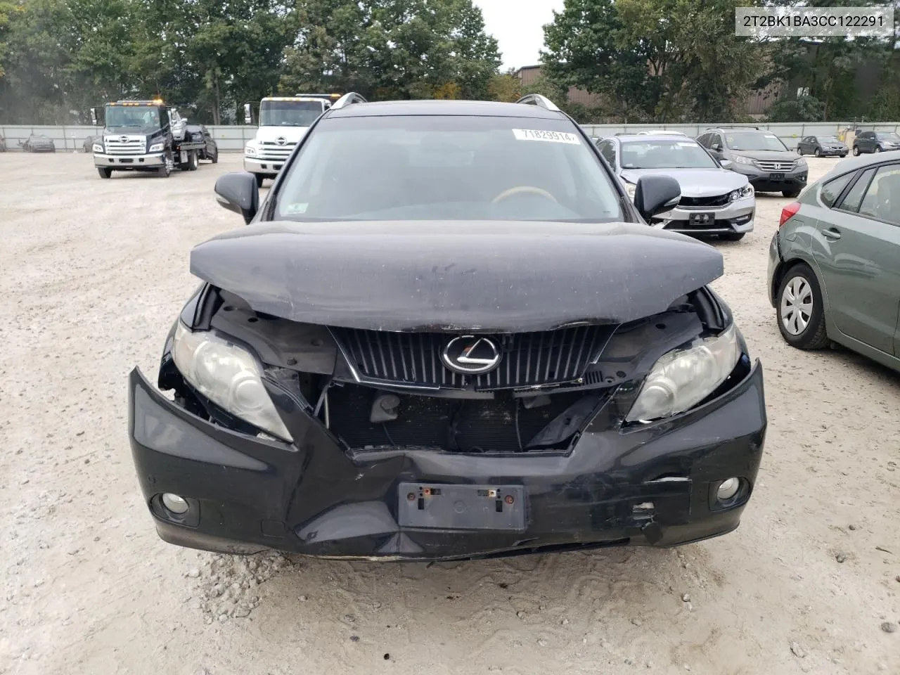 2012 Lexus Rx 350 VIN: 2T2BK1BA3CC122291 Lot: 71829914