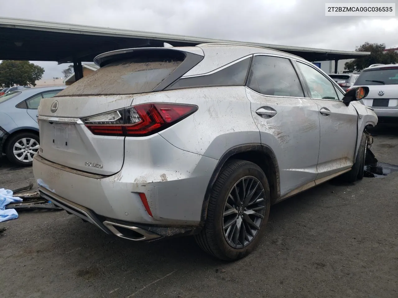 2T2BZMCA0GC036535 2016 Lexus Rx 350 Base