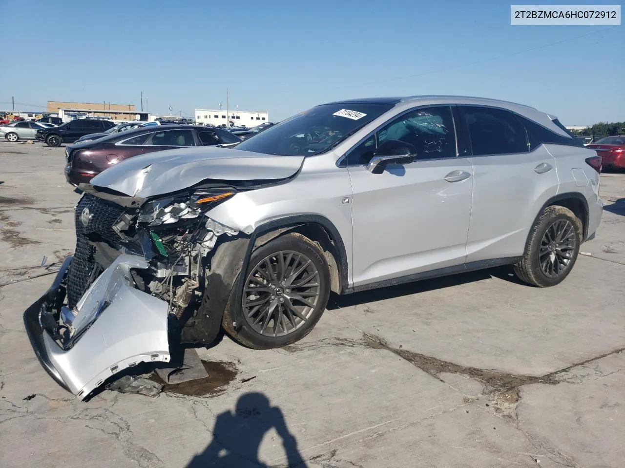 2017 Lexus Rx 350 Base VIN: 2T2BZMCA6HC072912 Lot: 71184294