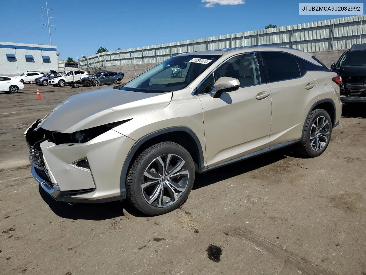 JTJBZMCA9J2032992 2018 Lexus Rx 350 Base