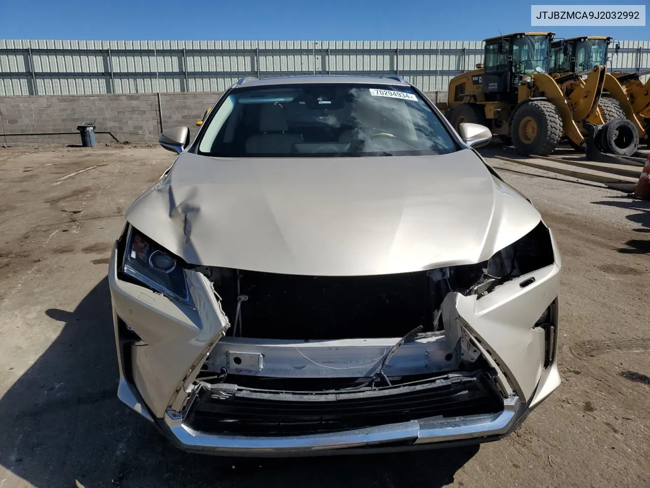 2018 Lexus Rx 350 Base VIN: JTJBZMCA9J2032992 Lot: 70294934