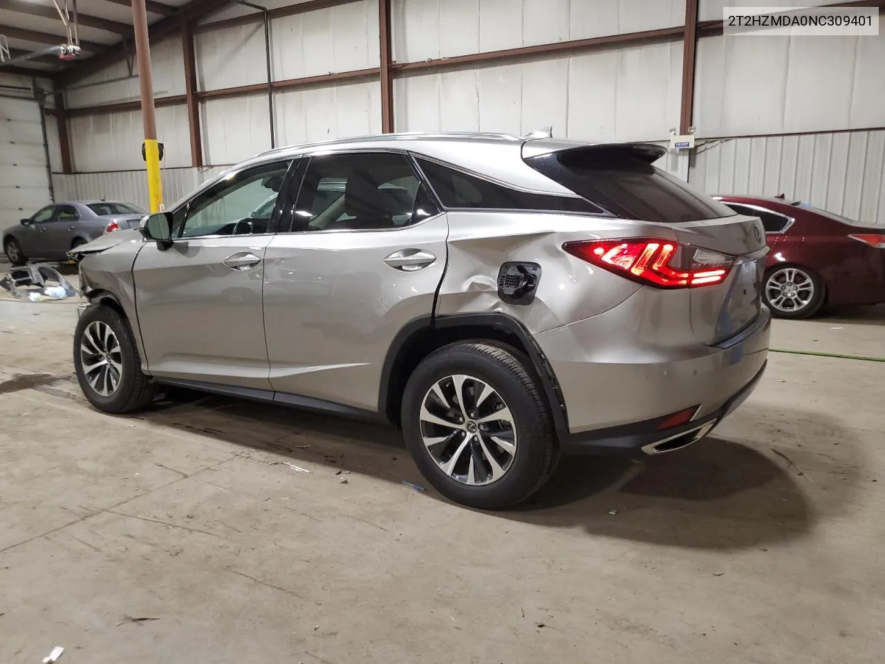 2022 Lexus Rx 350 VIN: 2T2HZMDA0NC309401 Lot: 72210264