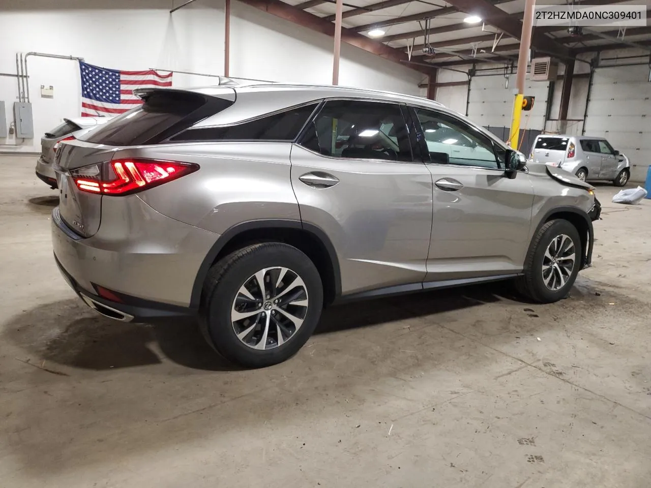 2022 Lexus Rx 350 VIN: 2T2HZMDA0NC309401 Lot: 72210264