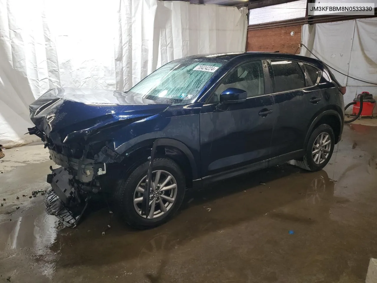 2022 Mazda Cx-5 Select VIN: JM3KFBBM8N0533330 Lot: 70424224