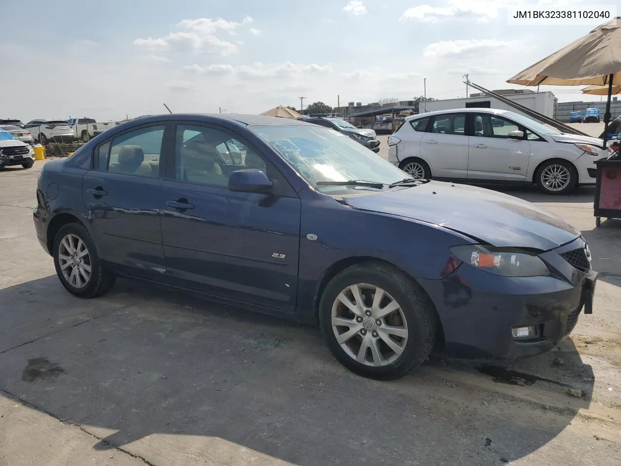 JM1BK323381102040 2008 Mazda 3 S