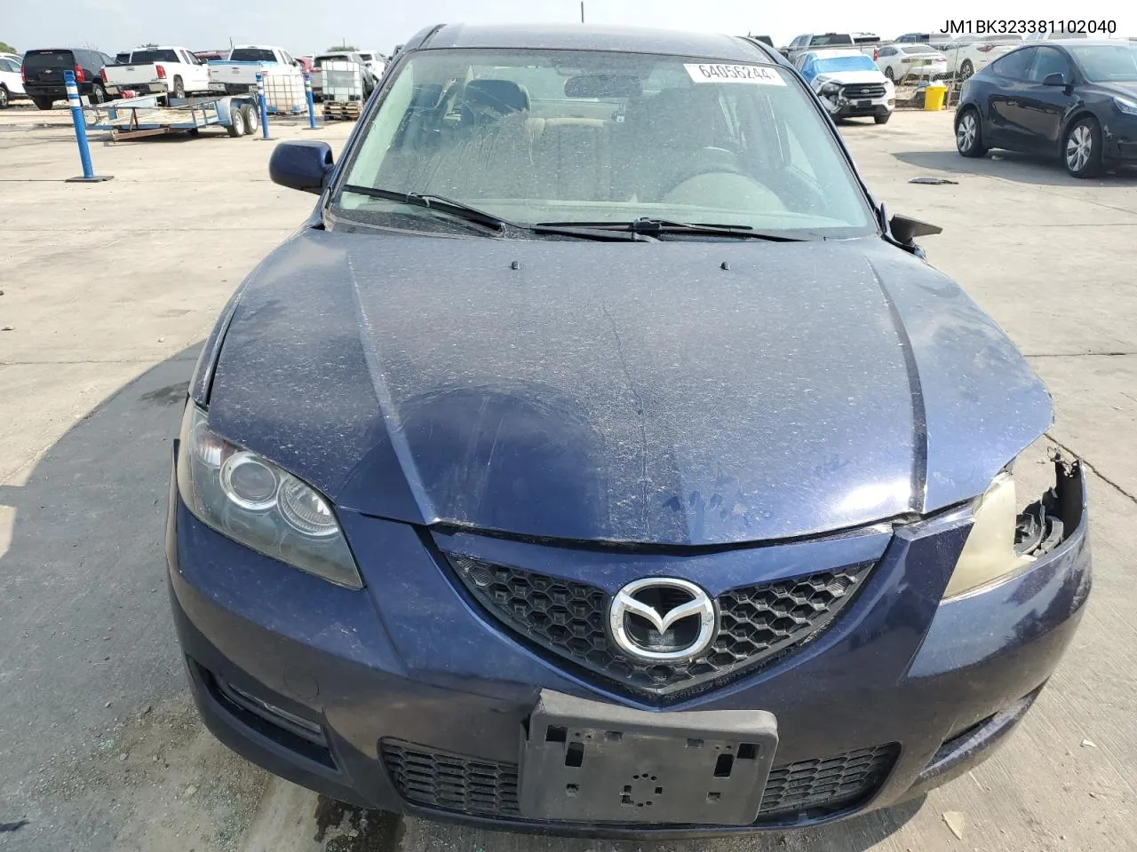 2008 Mazda 3 S VIN: JM1BK323381102040 Lot: 64056244