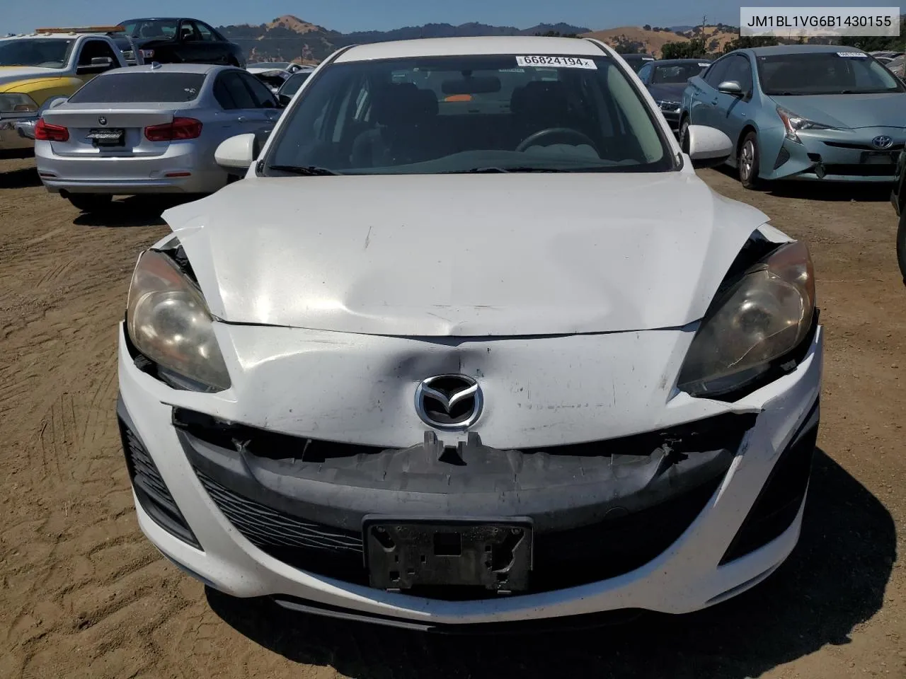 2011 Mazda 3 I VIN: JM1BL1VG6B1430155 Lot: 66824194