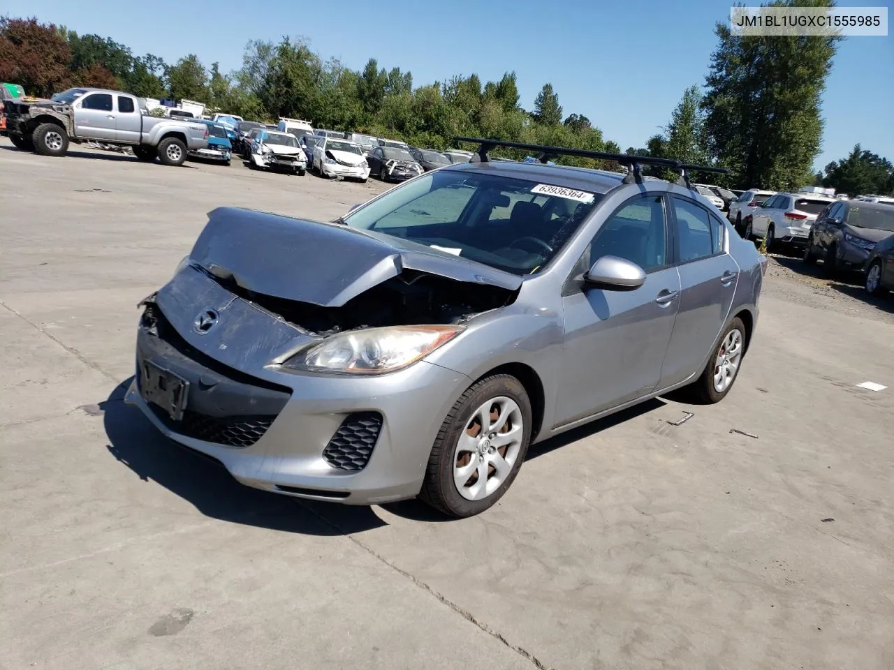 2012 Mazda 3 I VIN: JM1BL1UGXC1555985 Lot: 63936364